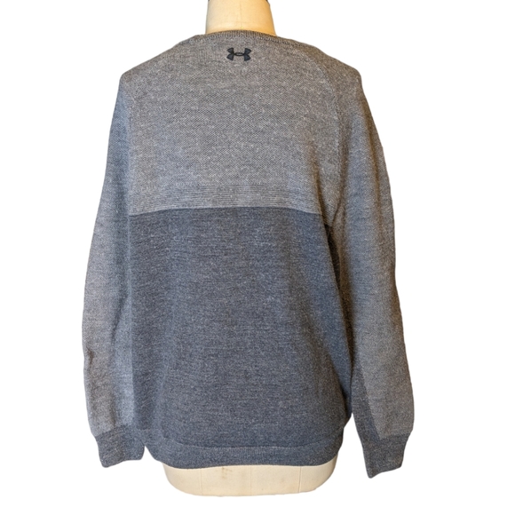 Under Armour Coldgear Merino Wool Sweater Gray Grey Men's Size Large - Picture 4 of 6